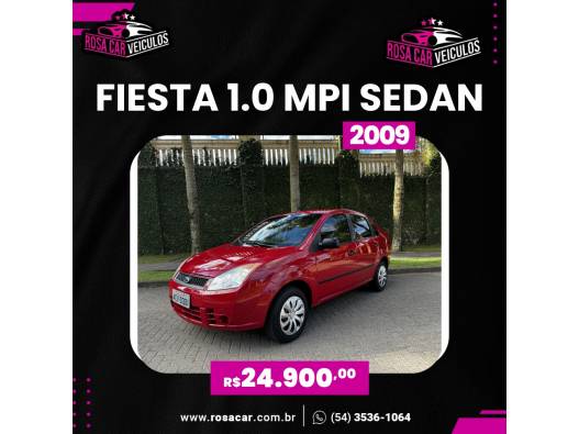 FORD - FIESTA - 2008/2009 - Vermelha - R$ 24.900,00