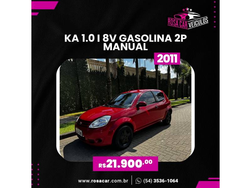 FORD - KA - 2010/2011 - Vermelha - R$ 21.900,00