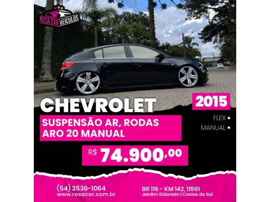 CHEVROLET - CRUZE - 2015/2015 - Preta - R$ 74.900,00