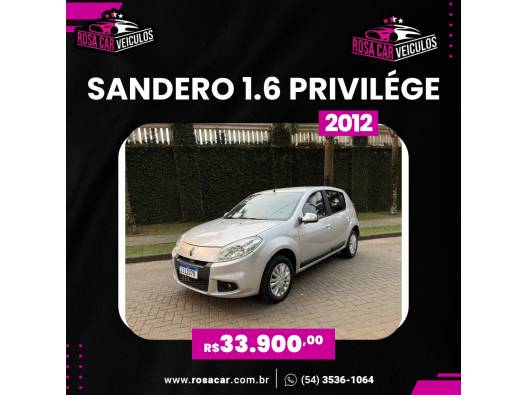 RENAULT - SANDERO - 2011/2012 - Prata - R$ 33.900,00