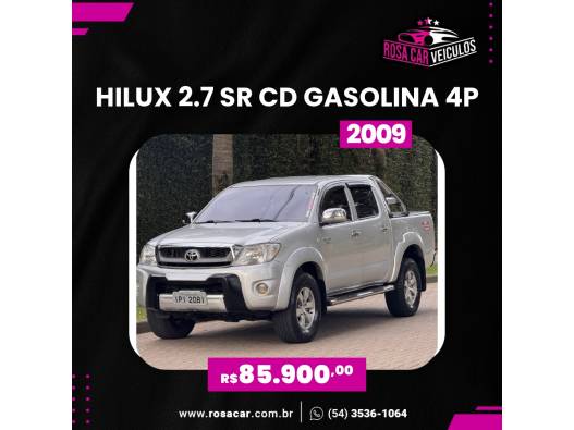 TOYOTA - HILUX - 2008/2009 - Prata - R$ 85.900,00