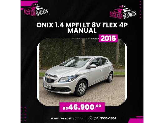 CHEVROLET - ONIX - 2014/2015 - Prata - R$ 46.900,00